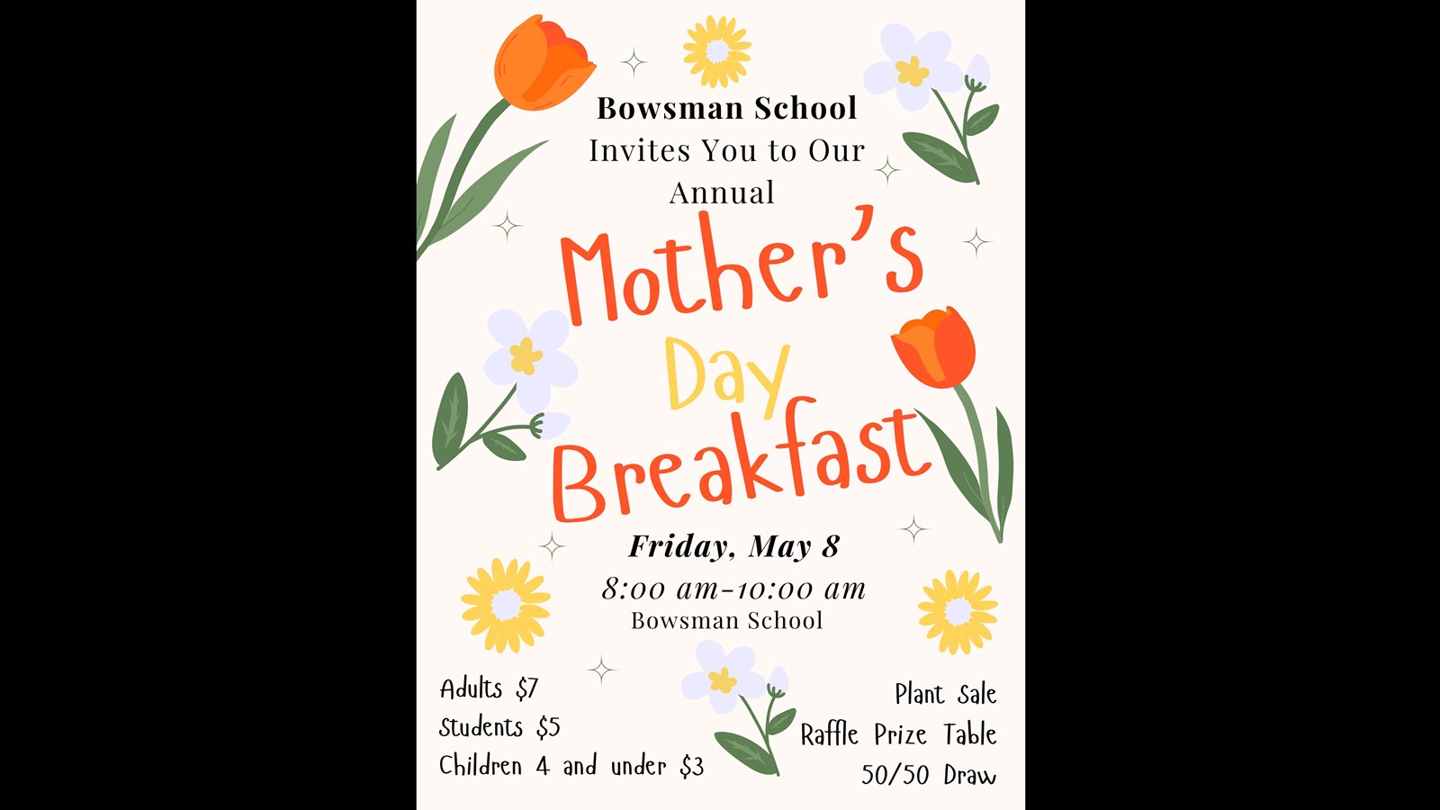 Bowsman School Annual Mother's Day Breakfast