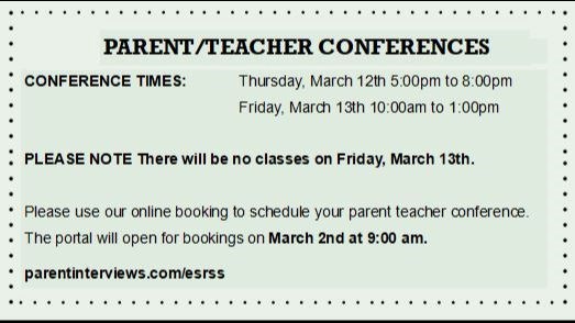 Parent Teacher Conferences