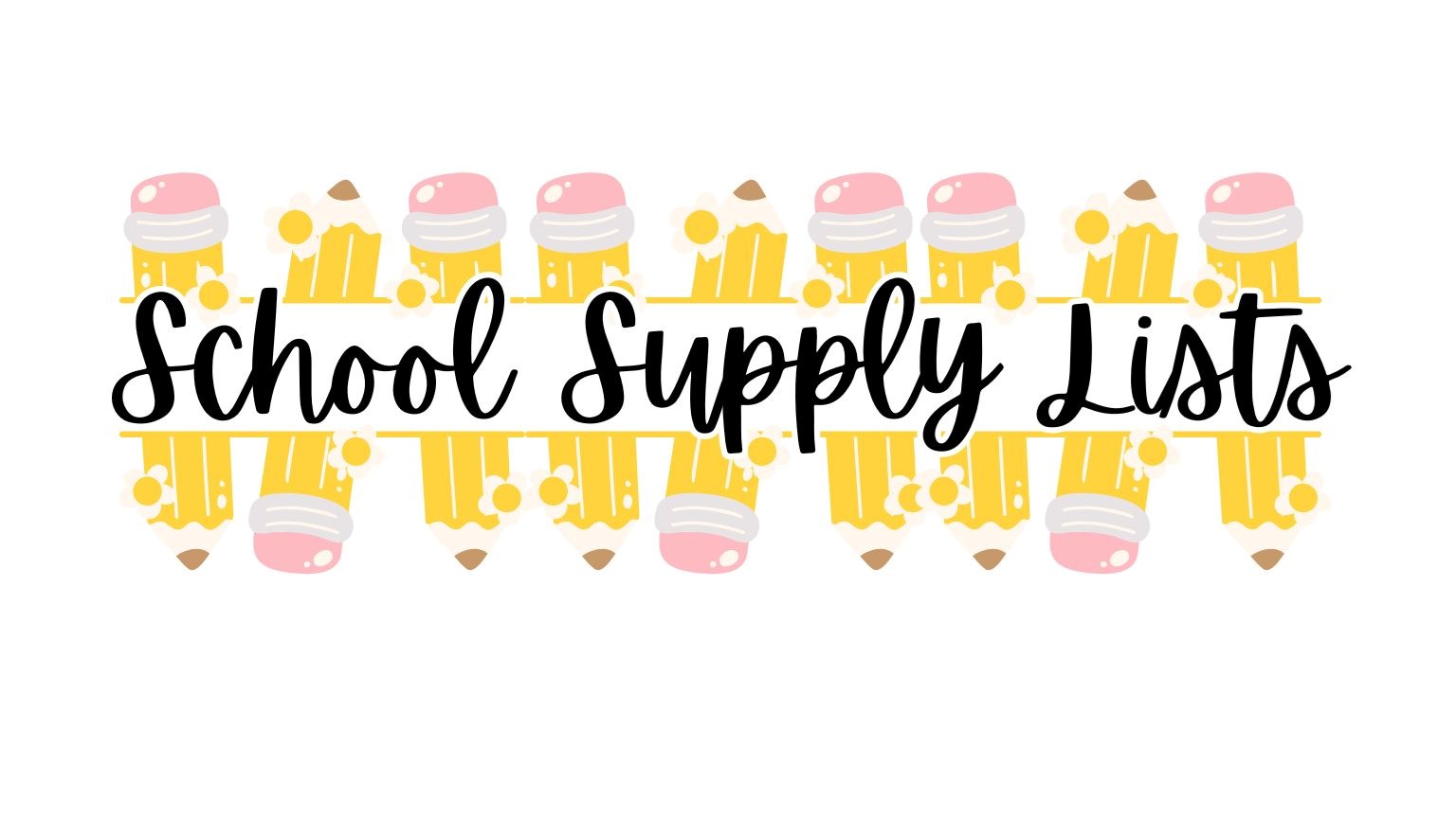 School Supply Lists