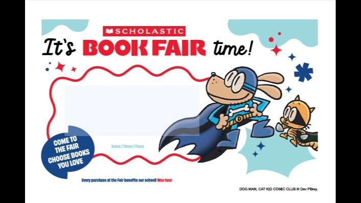Scholastic Book Fair March 13/14