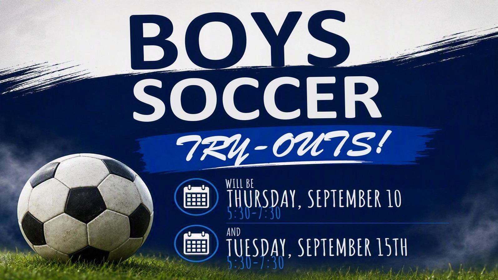 Boys Soccer Try-Outs