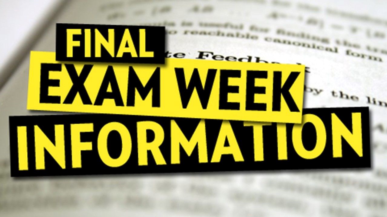 Final Exam Schedule