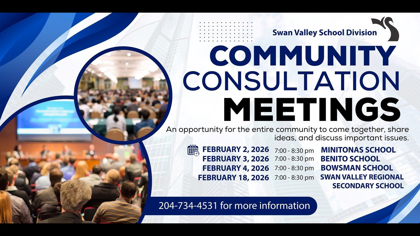 Public Consultation Meetings Scheduled for February